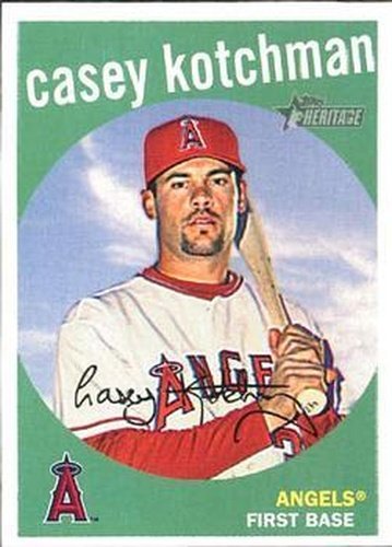 #320 Casey Kotchman - Los Angeles Angels - 2008 Topps Heritage Baseball