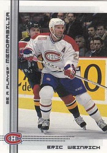 #320 Eric Weinrich - Montreal Canadiens - 2000-01 Be a Player Memorabilia Hockey