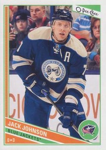 #320 Jack Johnson - Columbus Blue Jackets - 2013-14 O-Pee-Chee Hockey