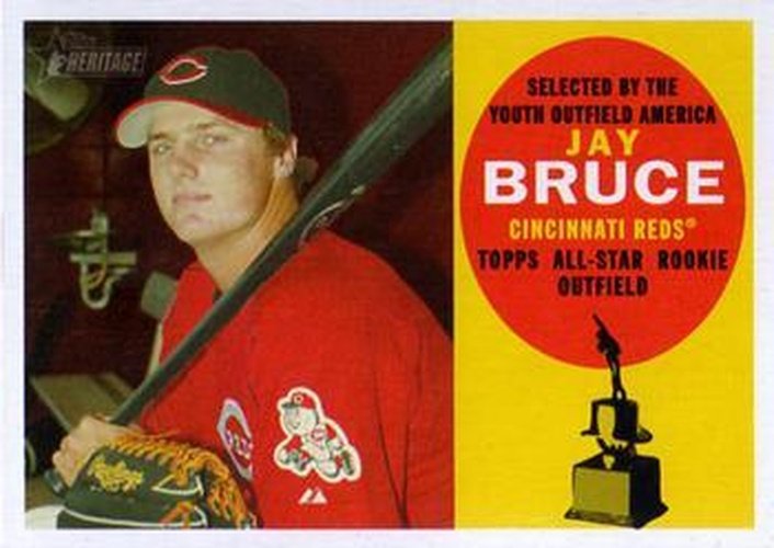 #320 Jay Bruce - Cincinnati Reds - 2009 Topps Heritage Baseball