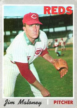 #320 Jim Maloney - Cincinnati Reds - 1970 Topps Baseball