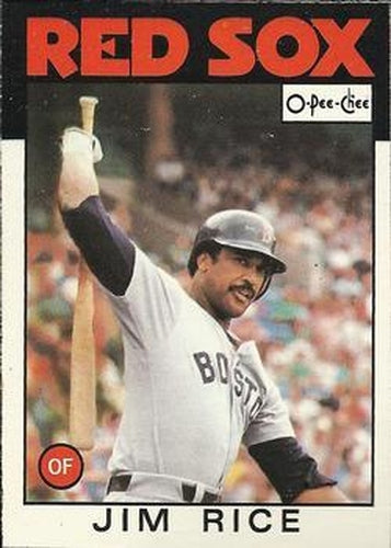 #320 Jim Rice - Boston Red Sox - 1986 O-Pee-Chee Baseball