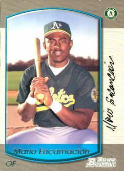 #320 Mario Encarnacion - Oakland Athletics - 2000 Bowman Baseball