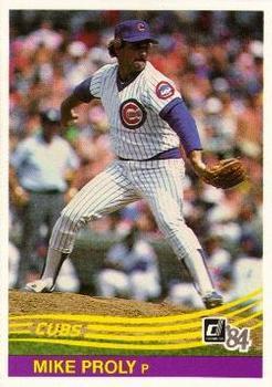 #320 Mike Proly - Chicago Cubs - 1984 Donruss Baseball