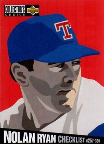 #320 Nolan Ryan - Texas Rangers - 1994 Collector's Choice Baseball