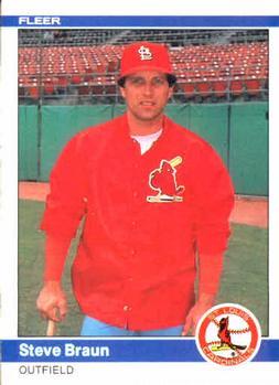 #320 Steve Braun - St. Louis Cardinals - 1984 Fleer Baseball