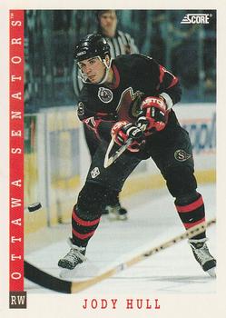 #320 Jody Hull - Ottawa Senators - 1993-94 Score Canadian Hockey