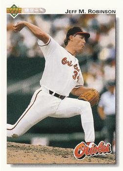 #320 Jeff M. Robinson - Baltimore Orioles - 1992 Upper Deck Baseball