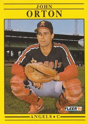 #320 John Orton - California Angels - 1991 Fleer Baseball