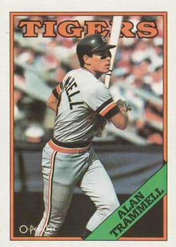 #320 Alan Trammell - Detroit Tigers - 1988 O-Pee-Chee Baseball
