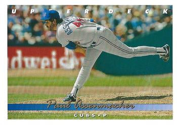 #320 Paul Assenmacher - Chicago Cubs - 1993 Upper Deck Baseball