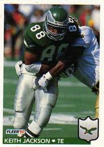 #320 Keith Jackson - Philadelphia Eagles - 1992 Fleer Football