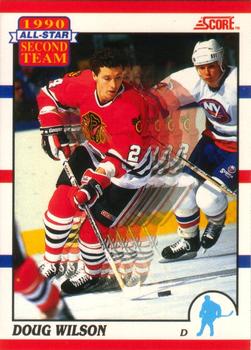 #320 Doug Wilson - Chicago Blackhawks - 1990-91 Score Canadian Hockey