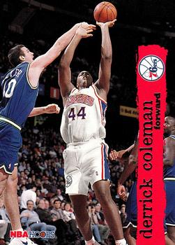 #320 Derrick Coleman - Philadelphia 76ers - 1995-96 Hoops Basketball