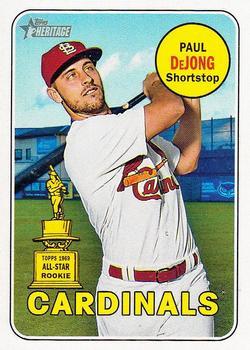 #320b Paul DeJong - St. Louis Cardinals - 2018 Topps Heritage Baseball