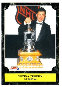 #321 Ed Belfour - Chicago Blackhawks - 1991-92 Score Canadian Hockey