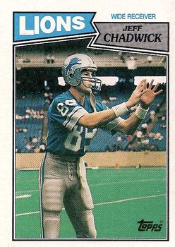 #321 Jeff Chadwick - Detroit Lions - 1987 Topps Football