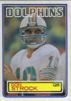 #321 Don Strock - Miami Dolphins - 1983 Topps Football