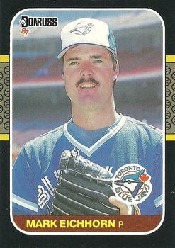 #321 Mark Eichhorn - Toronto Blue Jays - 1987 Donruss Baseball