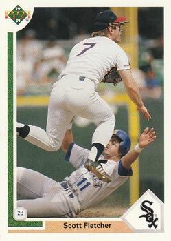 #321 Scott Fletcher - Chicago White Sox - 1991 Upper Deck Baseball