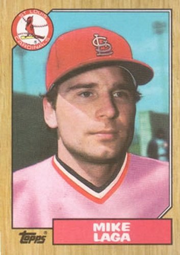 #321 Mike Laga - St. Louis Cardinals - 1987 Topps Baseball