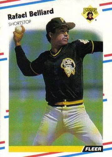 #321 Rafael Belliard - Pittsburgh Pirates - 1988 Fleer Baseball
