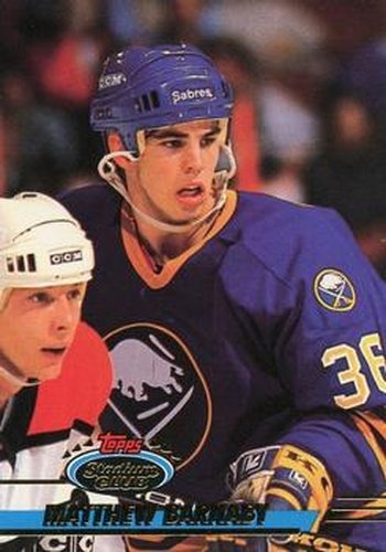 #321 Matthew Barnaby - Buffalo Sabres - 1993-94 Stadium Club Hockey