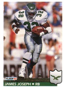 #321 James Joseph - Philadelphia Eagles - 1992 Fleer Football