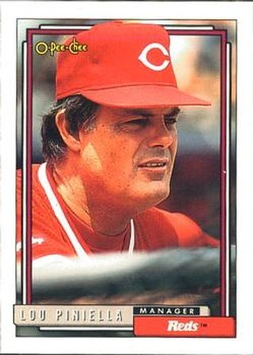 #321 Lou Piniella - Cincinnati Reds - 1992 O-Pee-Chee Baseball
