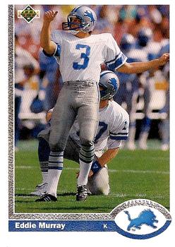 #321 Eddie Murray - Detroit Lions - 1991 Upper Deck Football