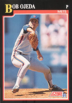 #321 Bob Ojeda - New York Mets - 1991 Score Baseball