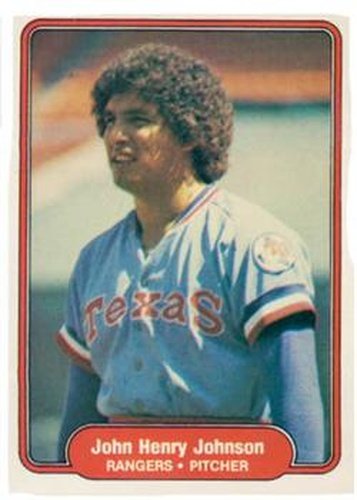 #321 John Henry Johnson - Texas Rangers - 1982 Fleer Baseball