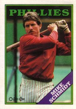 #321 Mike Schmidt - Philadelphia Phillies - 1988 O-Pee-Chee Baseball