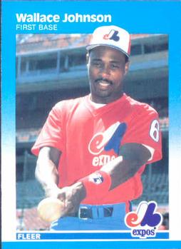 #321 Wallace Johnson - Montreal Expos - 1987 Fleer Baseball