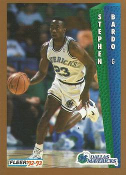 #321 Steve Bardo - Dallas Mavericks - 1992-93 Fleer Basketball