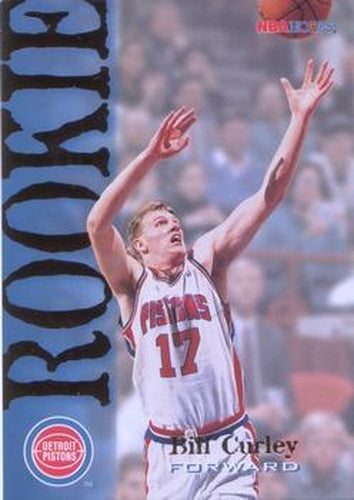 #321 Bill Curley - Detroit Pistons - 1994-95 Hoops Basketball