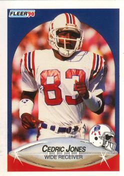 #321 Cedric Jones - New England Patriots - 1990 Fleer Football