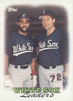 #321 White Sox Leaders - Chicago White Sox - 1988 Topps Baseball
