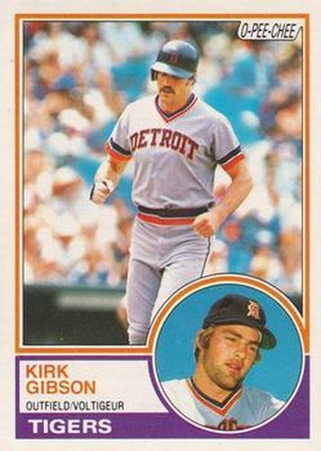#321 Kirk Gibson - Detroit Tigers - 1983 O-Pee-Chee Baseball