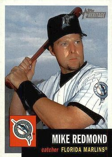#321 Mike Redmond - Florida Marlins - 2002 Topps Heritage Baseball