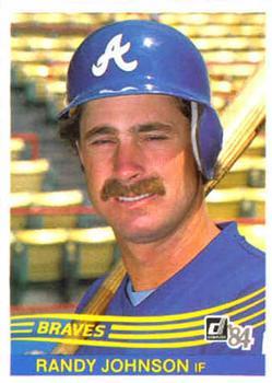#321 Randy Johnson - Atlanta Braves - 1984 Donruss Baseball