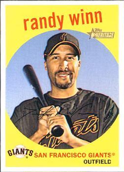 #321 Randy Winn - San Francisco Giants - 2008 Topps Heritage Baseball