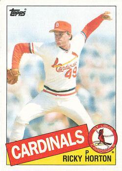 #321 Ricky Horton - St. Louis Cardinals - 1985 Topps Baseball
