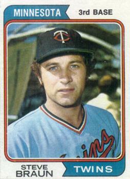 #321 Steve Braun - Minnesota Twins - 1974 Topps Baseball