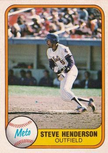 #321 Steve Henderson - New York Mets - 1981 Fleer Baseball