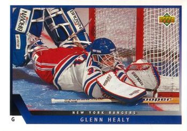 #321 Glenn Healy - New York Rangers - 1993-94 Upper Deck Hockey