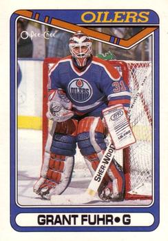 #321 Grant Fuhr - Edmonton Oilers - 1990-91 O-Pee-Chee Hockey