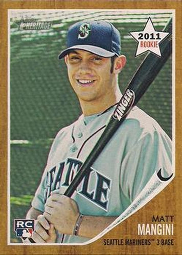 #321 Matt Mangini - Seattle Mariners - 2011 Topps Heritage Baseball