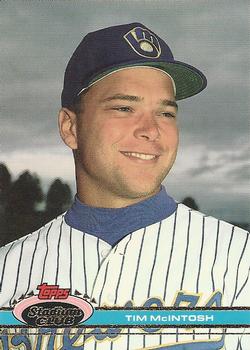 #321 Tim McIntosh - Milwaukee Brewers - 1991 Stadium Club Baseball