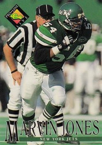 #321 Marvin Jones - New York Jets - 1994 Pro Line Live Football